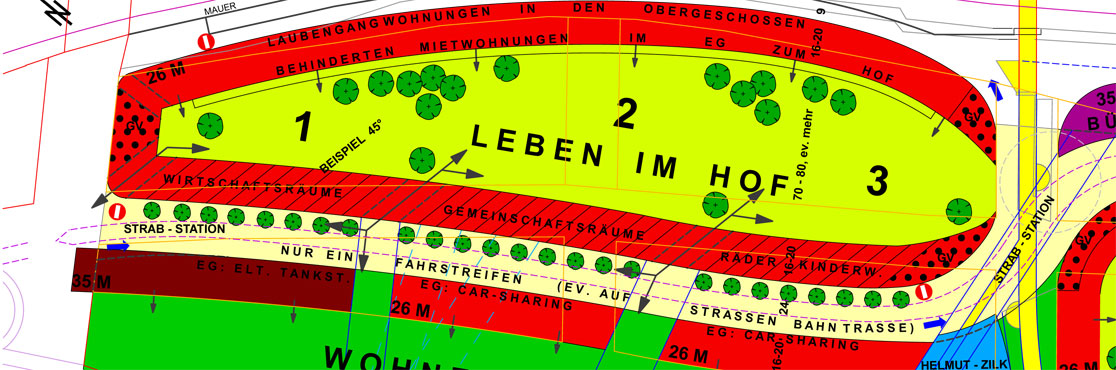 Karte Gr&uuml;nes Wohnquartier